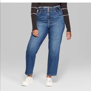 Paper bag waist jeans